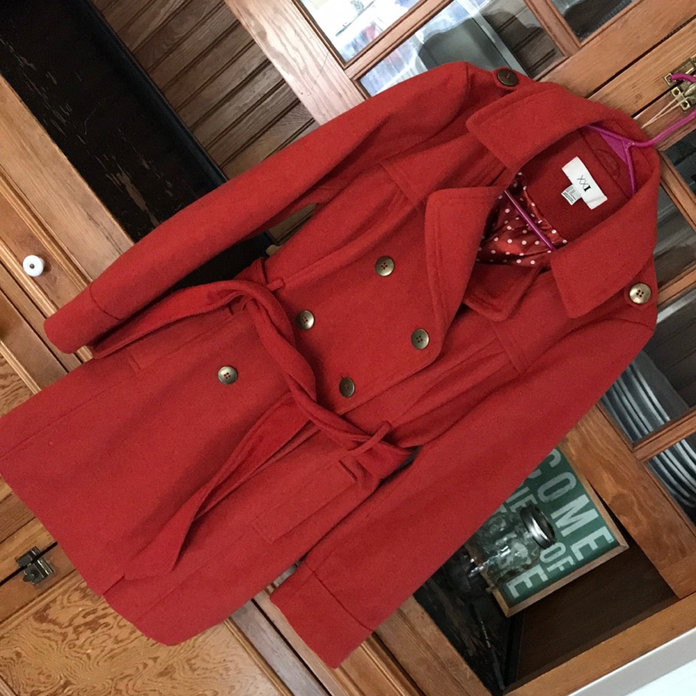 Forever 21 burnt orange wool coat