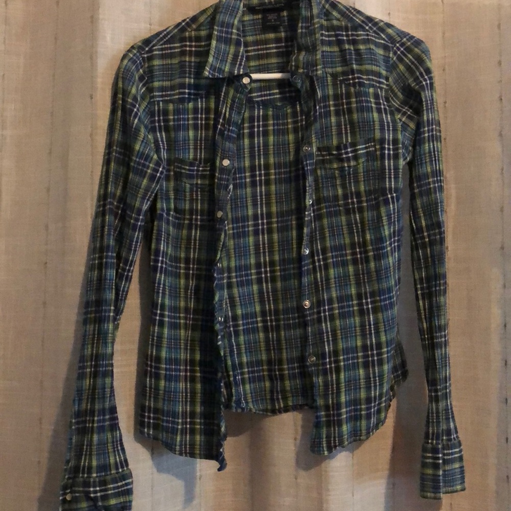 Plaid Abercrombie and fitch button up