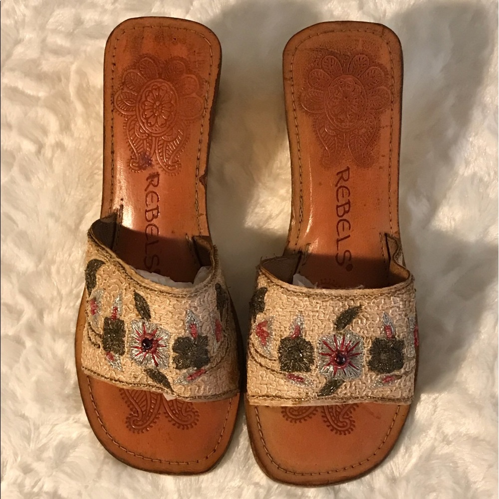 Rebels Slip on mule Sandals