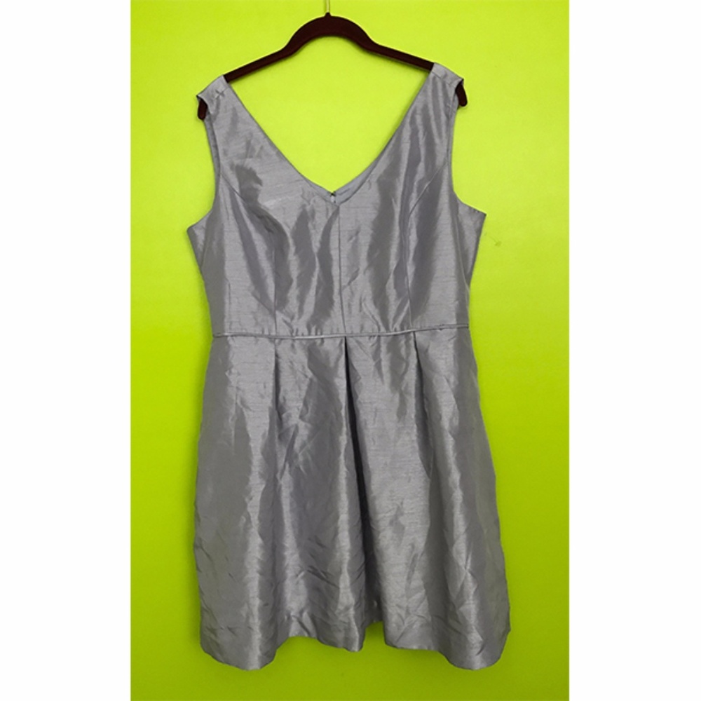 CB RSVP Fit Flare Formal Skater Gray Dress 16