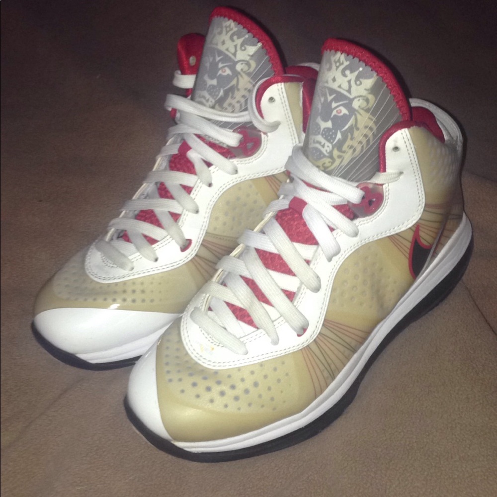Black, Red &white Labron Nike sneakers