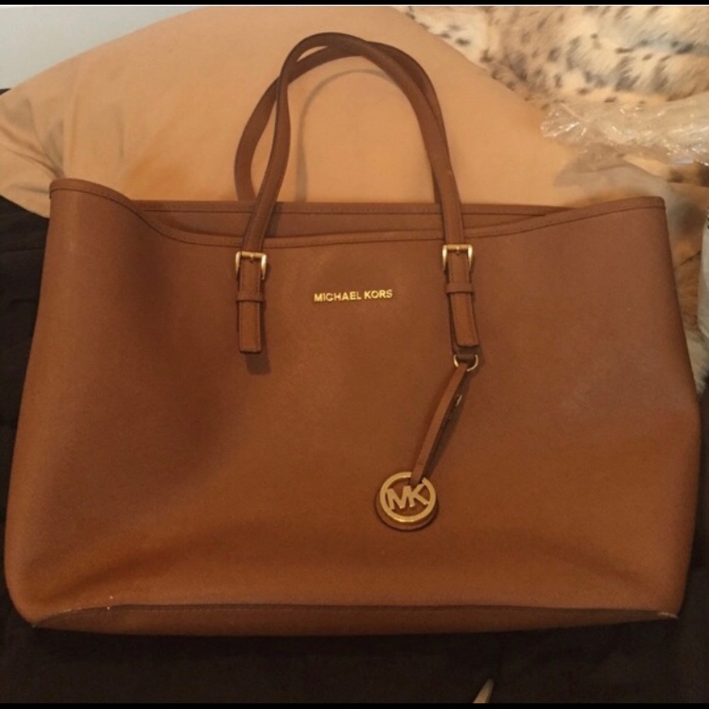 Large brown Michael kors tote