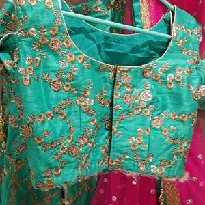 Latest Bollywood fashion -handstiched lehenga