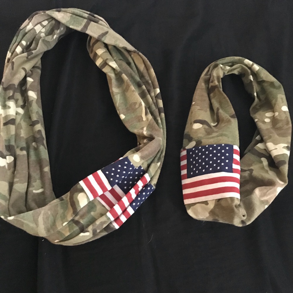 Mommy and me set of scarfs.