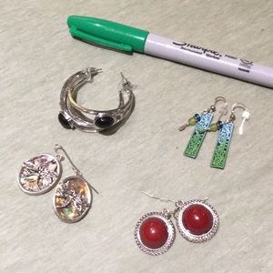 Earrings - 4 pair lot