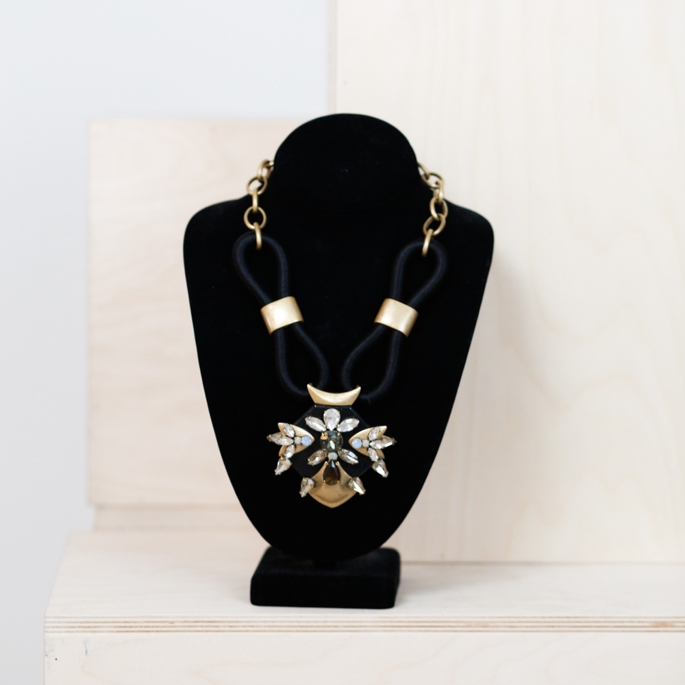 J.Crew statement necklace Crystal Broach Style