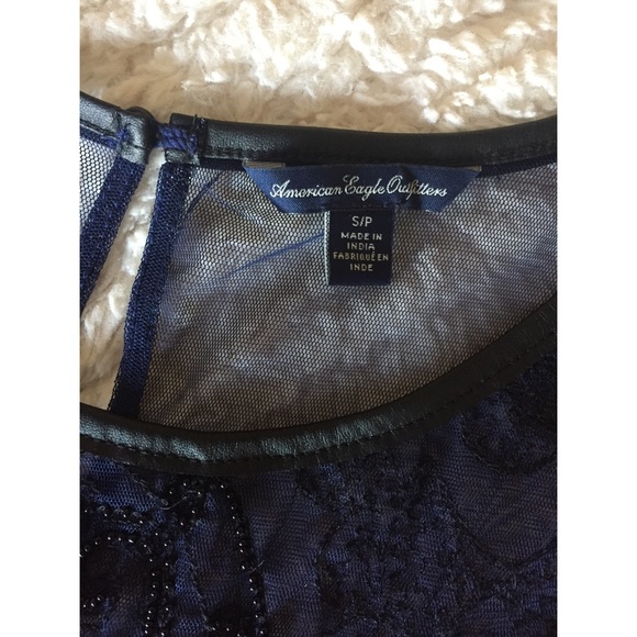 Sheer Lace w/ Embellished Beading Top - Picture 3 of 6