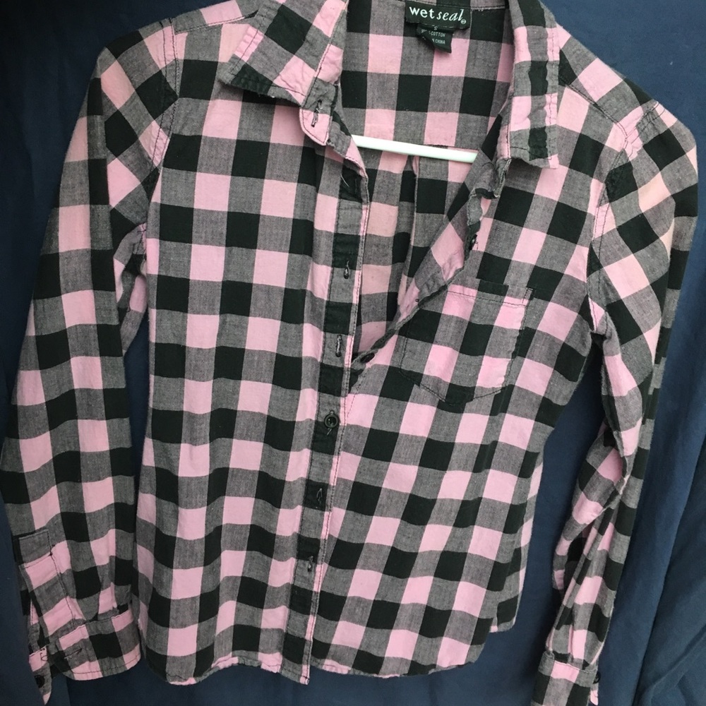 Pink & black flannel