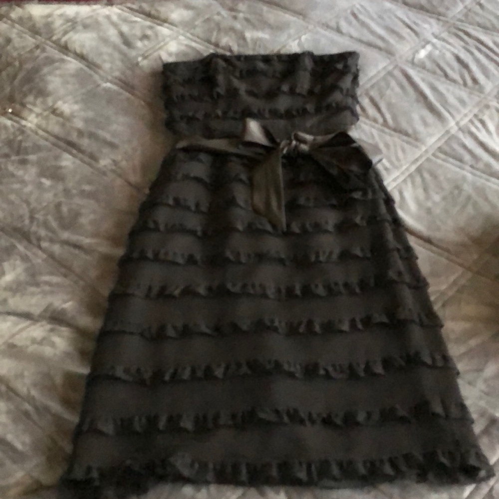 Betsey Johnson Black Strapless Dress