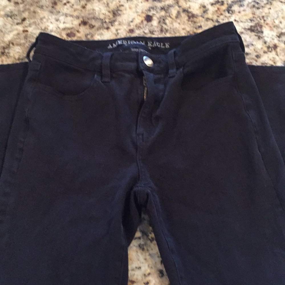 American Eagle,Black super stretch size 4skinny🖤
