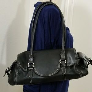 Tignanello soft leather baguette bag