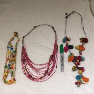 Necklaces - colorful set of 3