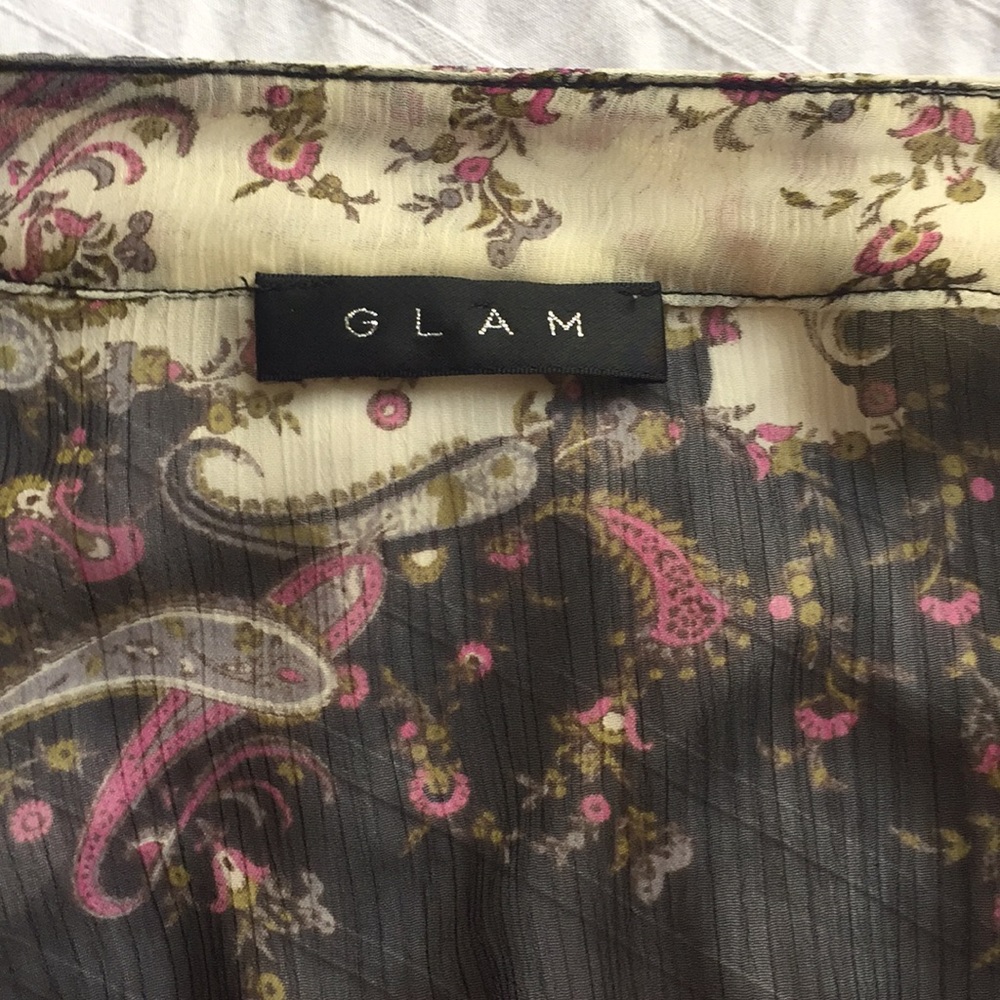 GLAM Sheer Patterned Tunic - Picture 2 of 3