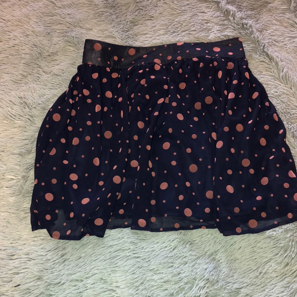 Poka dot skirt