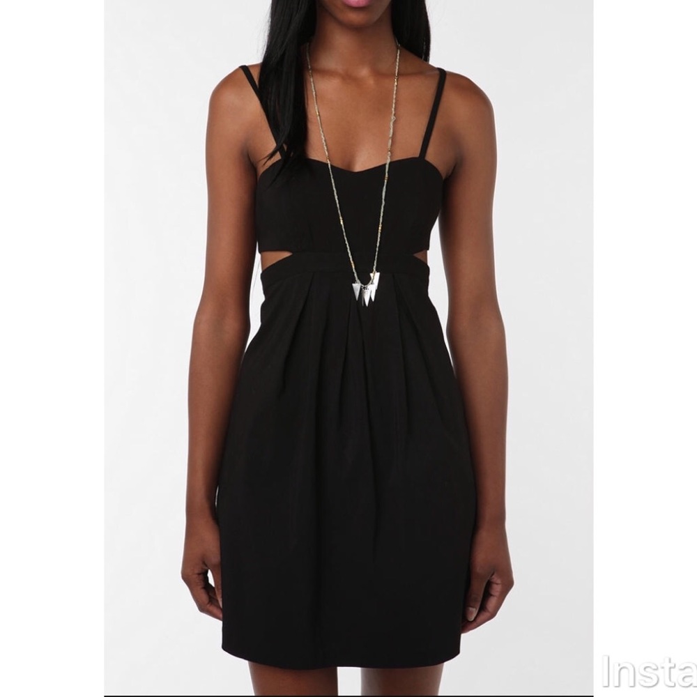 Sparkle & Fade LBD with side cut outs