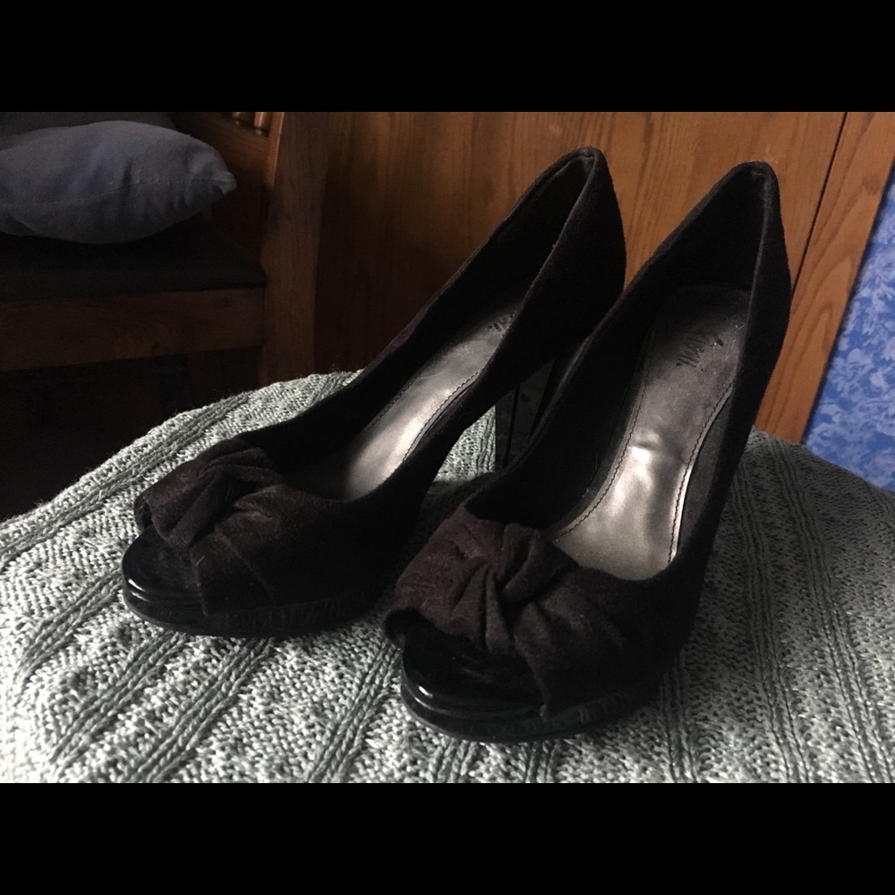 Black Suede heels