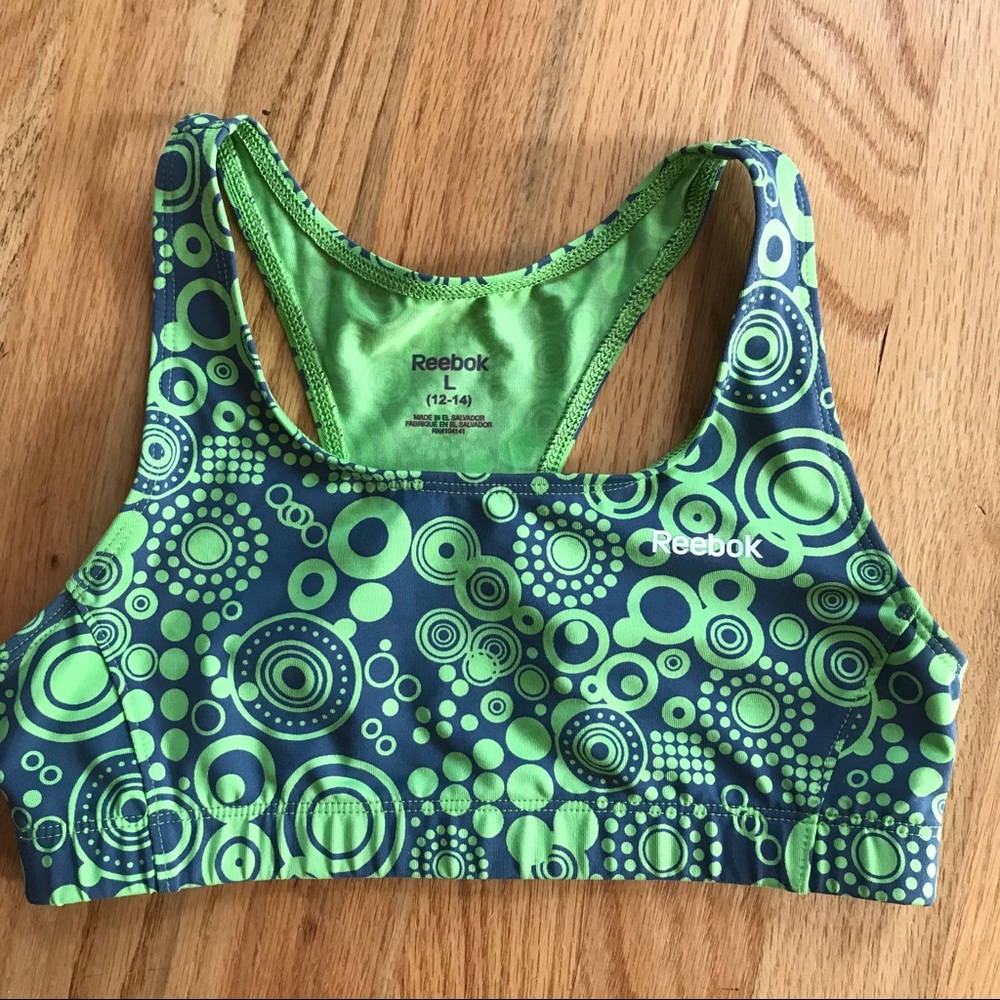 Girls L Reebok sports bra