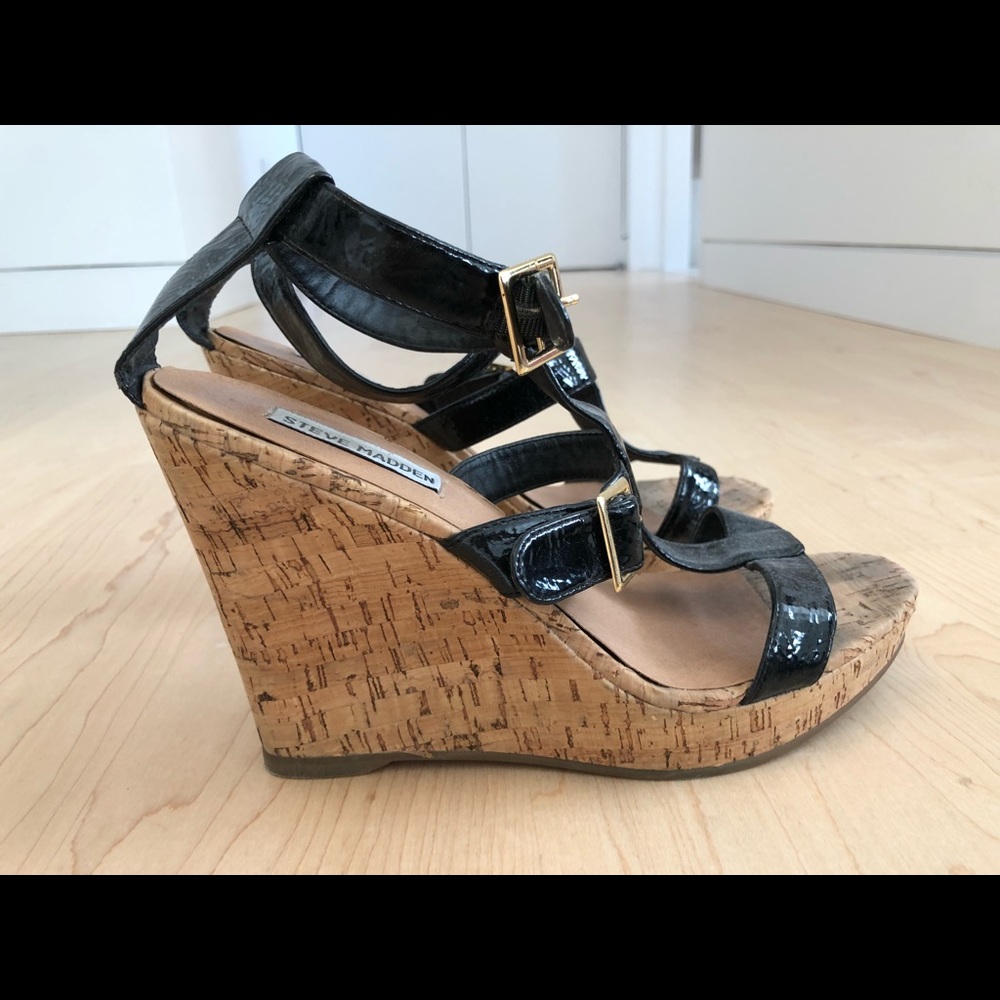 Steve Madden Cork Wedge Heels