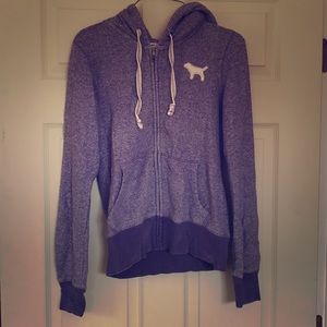 Victoria's Secret Pink Purple Hoodie Zip