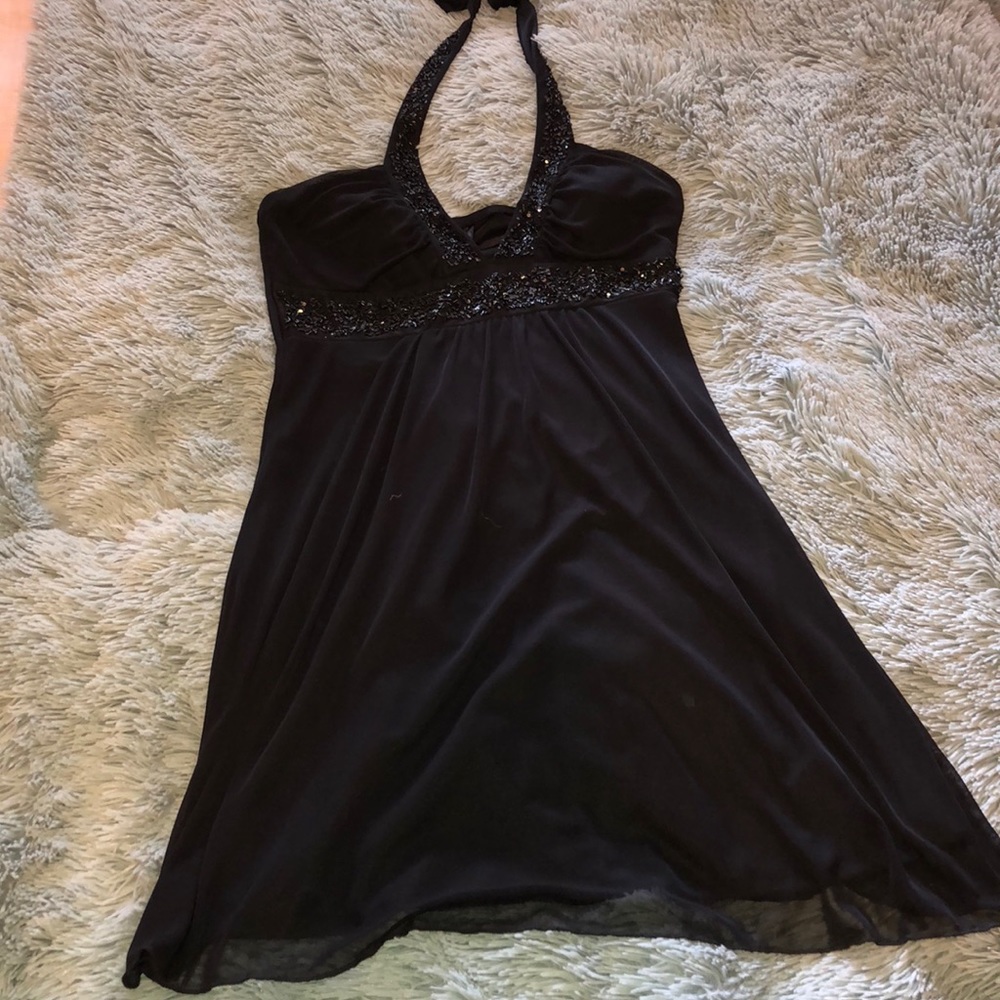 Beaded black dress