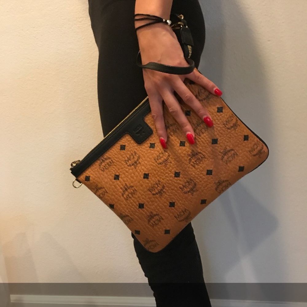 ****SOLD New MCM medium bag with clutch. dust bag
