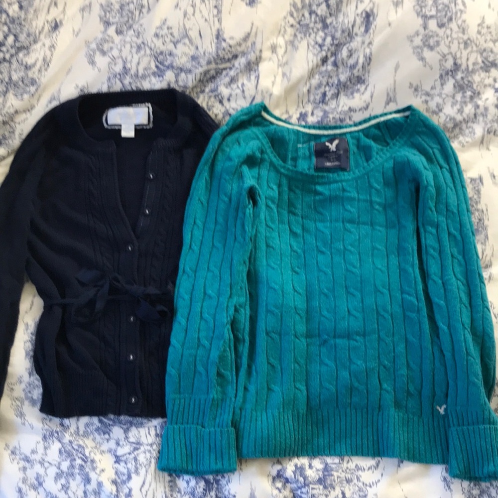 Lot of 2 American Eagle sweaters