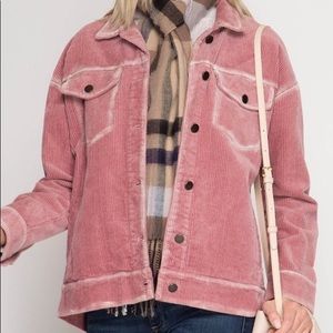 Dusty Pink Corduroy Jacket