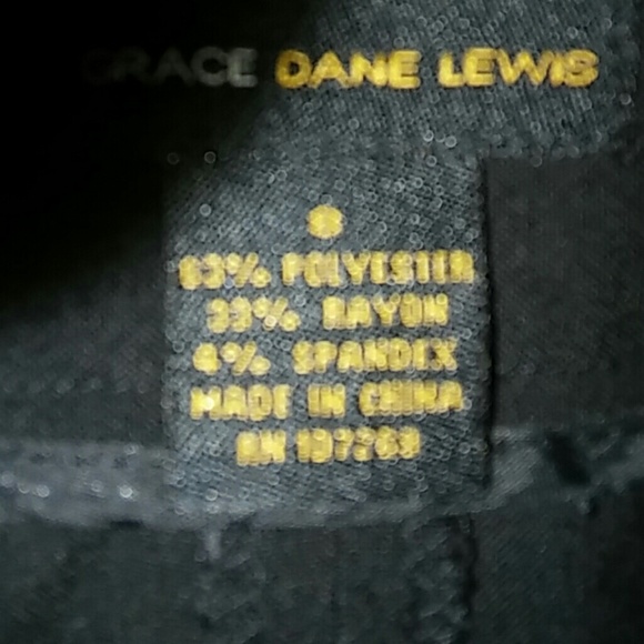 Sz 8 pair of blk dress pants by Grace Diane Lewis - Picture 3 of 5