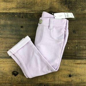NWT lilac Old Navy Baby Girl cuffed Jeggings 6-12M