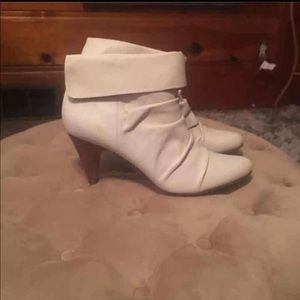 Cream booties size 11