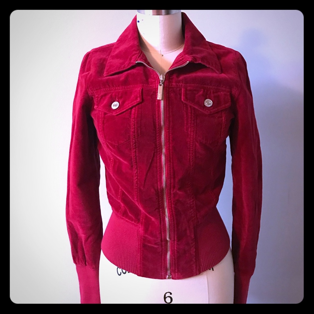 Juicy couture red suede jacket