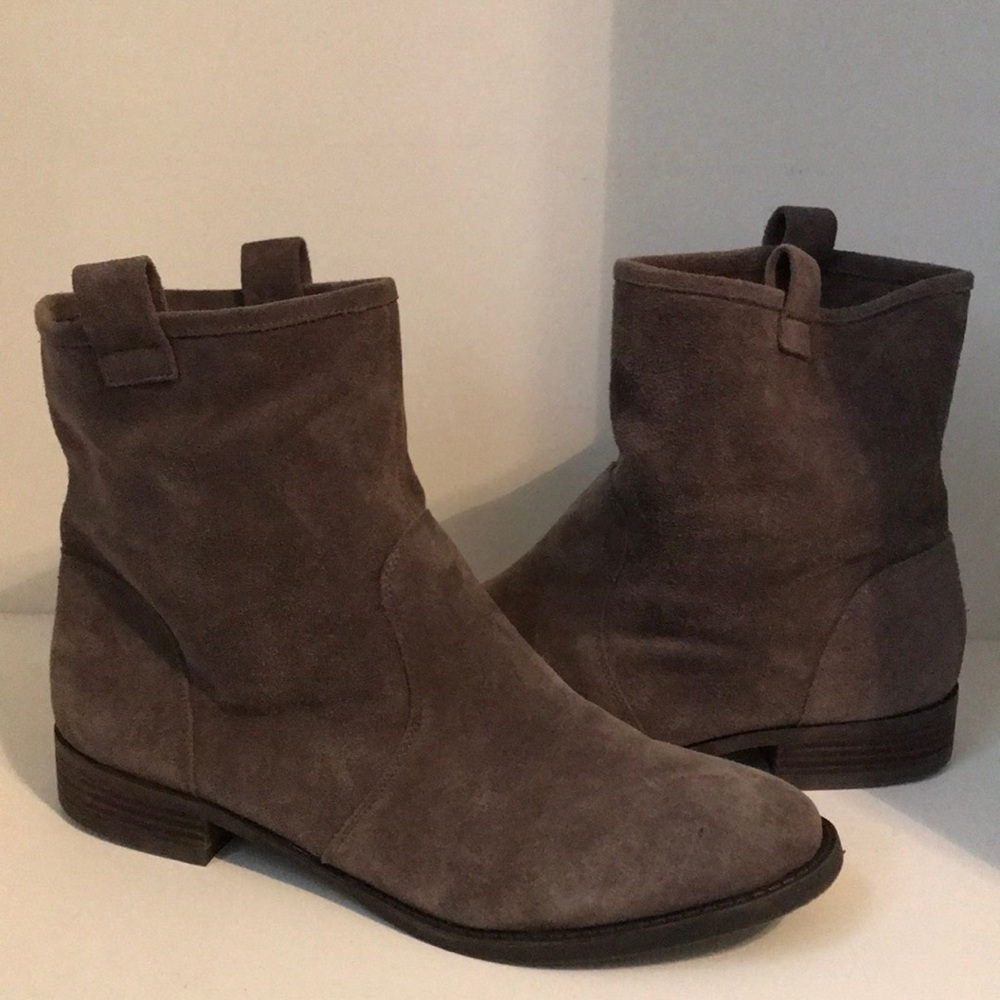Grey Suede Booties.  Soul Society.
