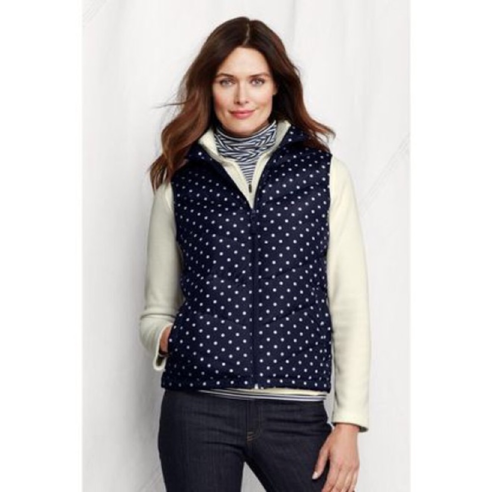 Women’s Polka Dot Down Vest