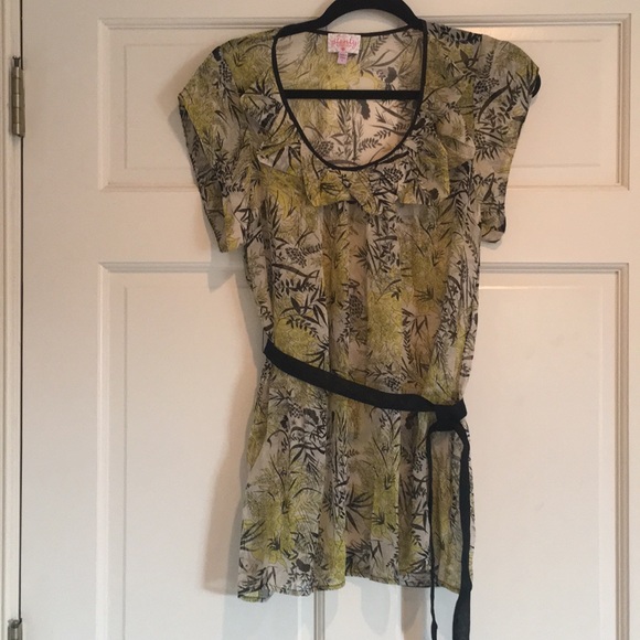 Anthropologie brand Plenty sheer blouse - Picture 1 of 2