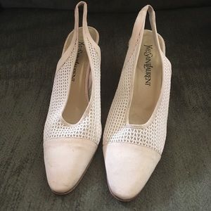 Vintage Yves Saint Laurent Slingback Heels
