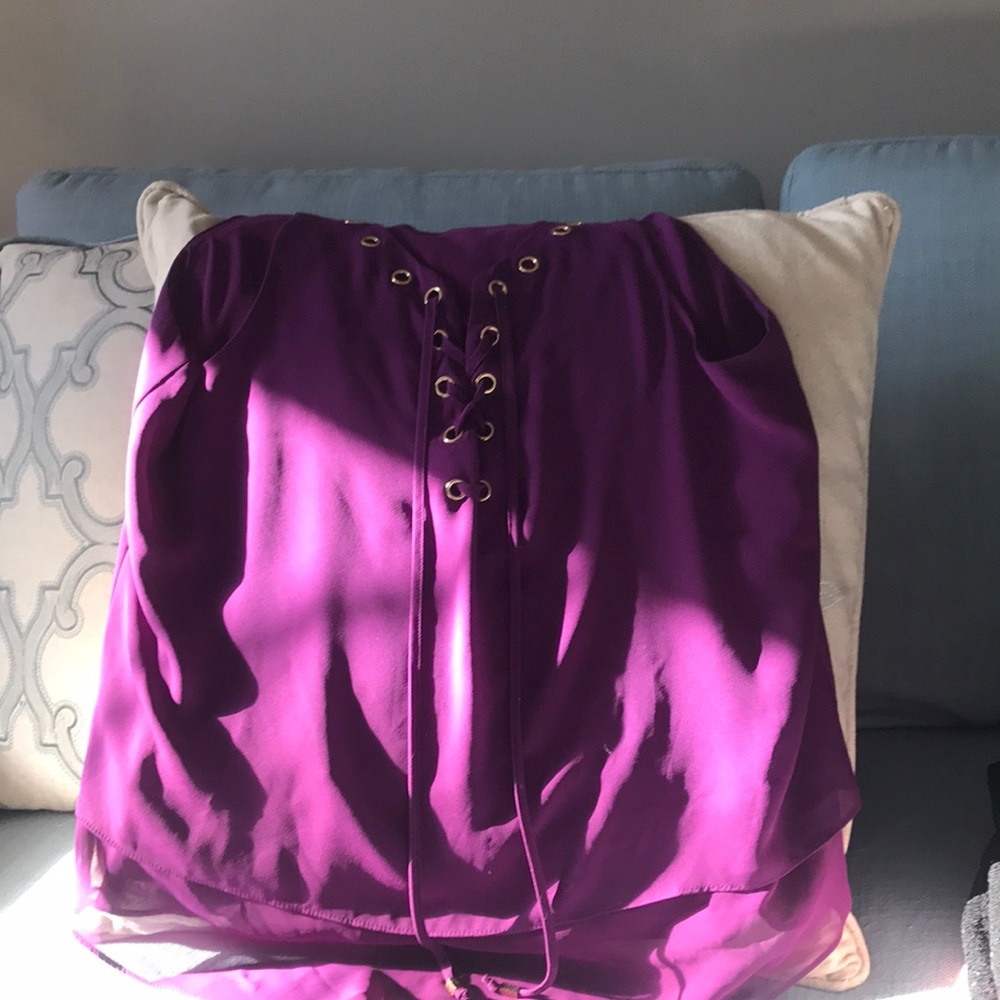 A purple I and C suite for this blouse