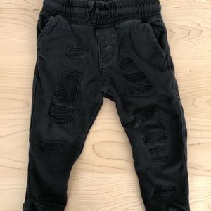 Boys Black Jogger Pants