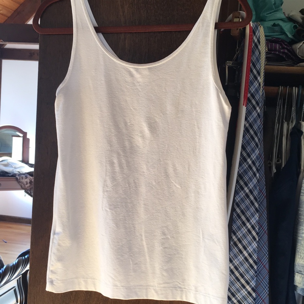 Plain white undershirt