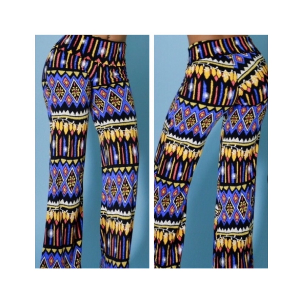 Blue Aztec Pants