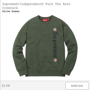 Supreme x independent crew neck Size XL