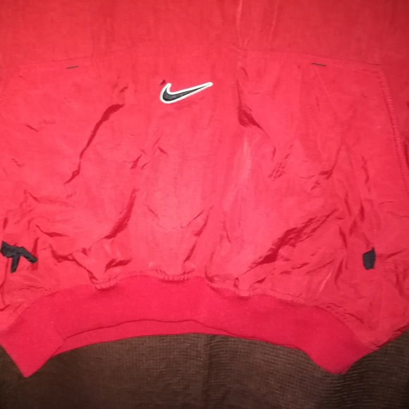L - Nike Pullover VNeck Windbreaker Vintage 90s - Picture 3 of 7