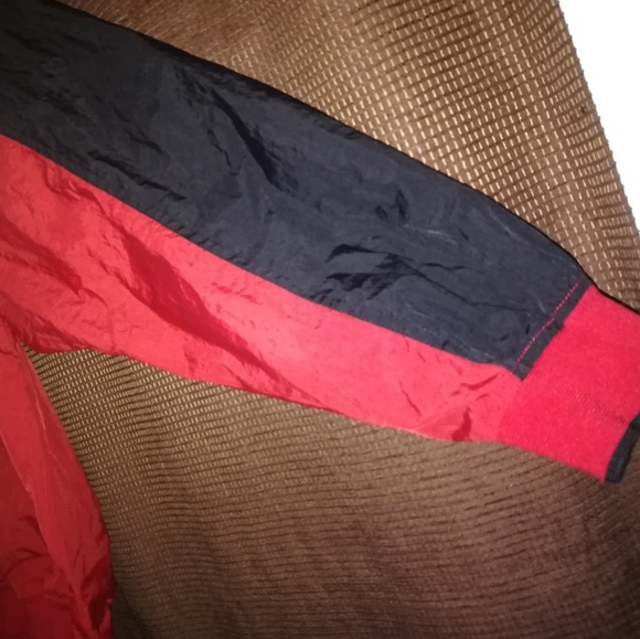 L - Nike Pullover VNeck Windbreaker Vintage 90s - Picture 5 of 7