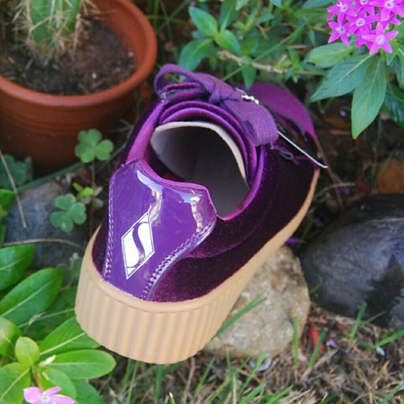 Womens SKECHERS Street Mila Sneakers Velvet Purple - Picture 5 of 5