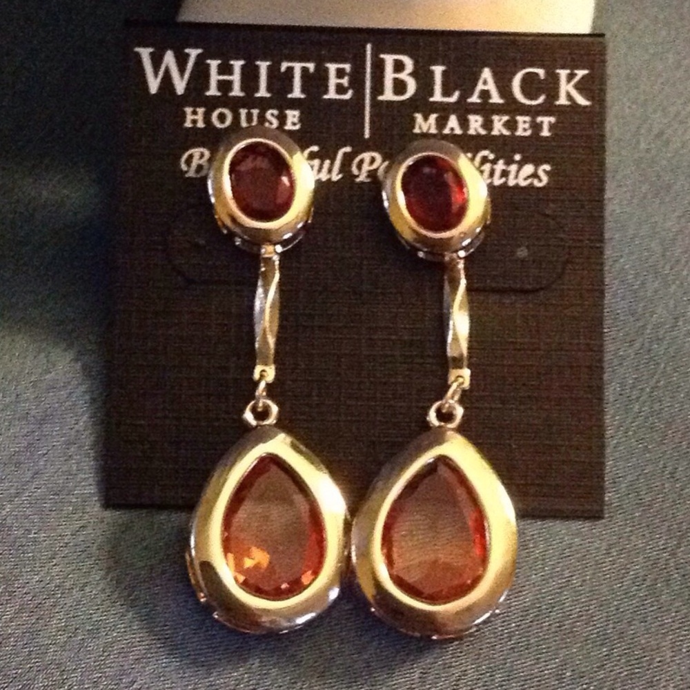 WH|BM Gold Interchangeable coral stone drop post