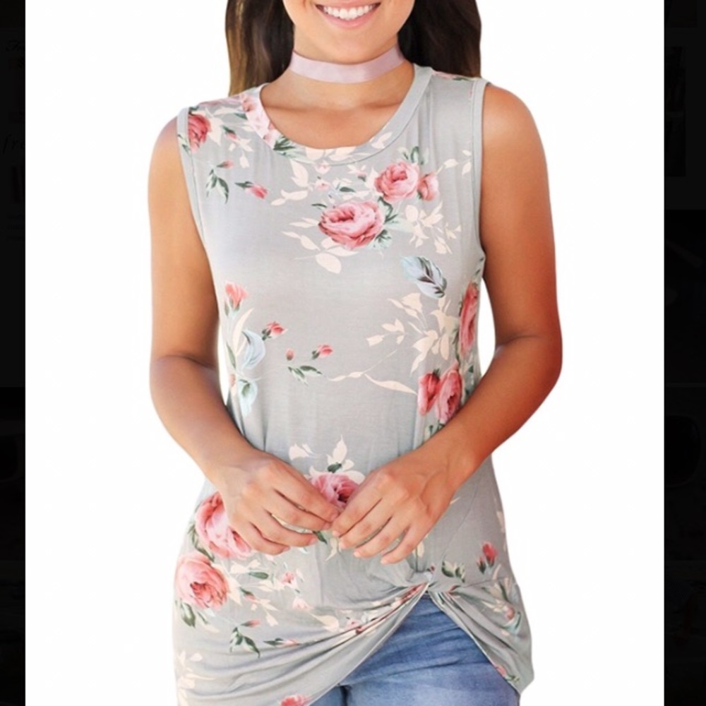 Floral Side Knot Shirt