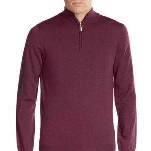 Saks Fifth Avenue Merino Wool Zip Sweater