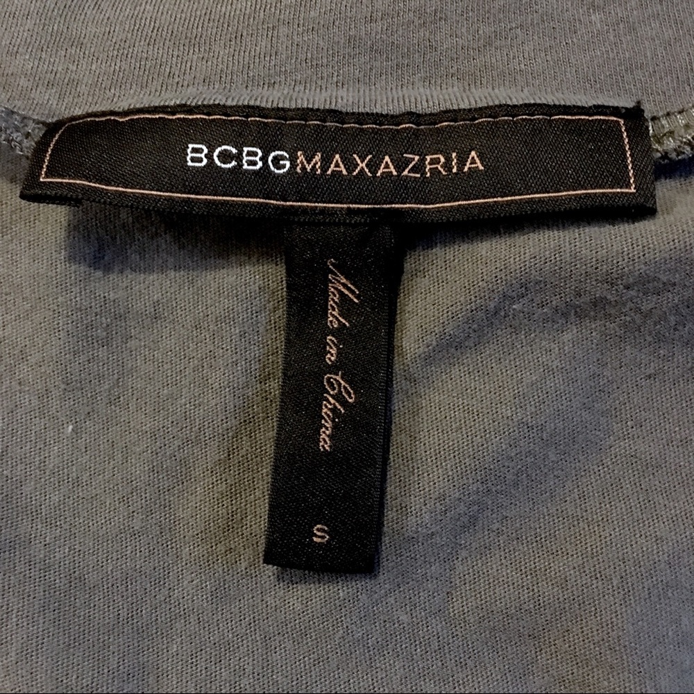 BCBG Slate Grey Ruched Design Tunic - Picture 3 of 5