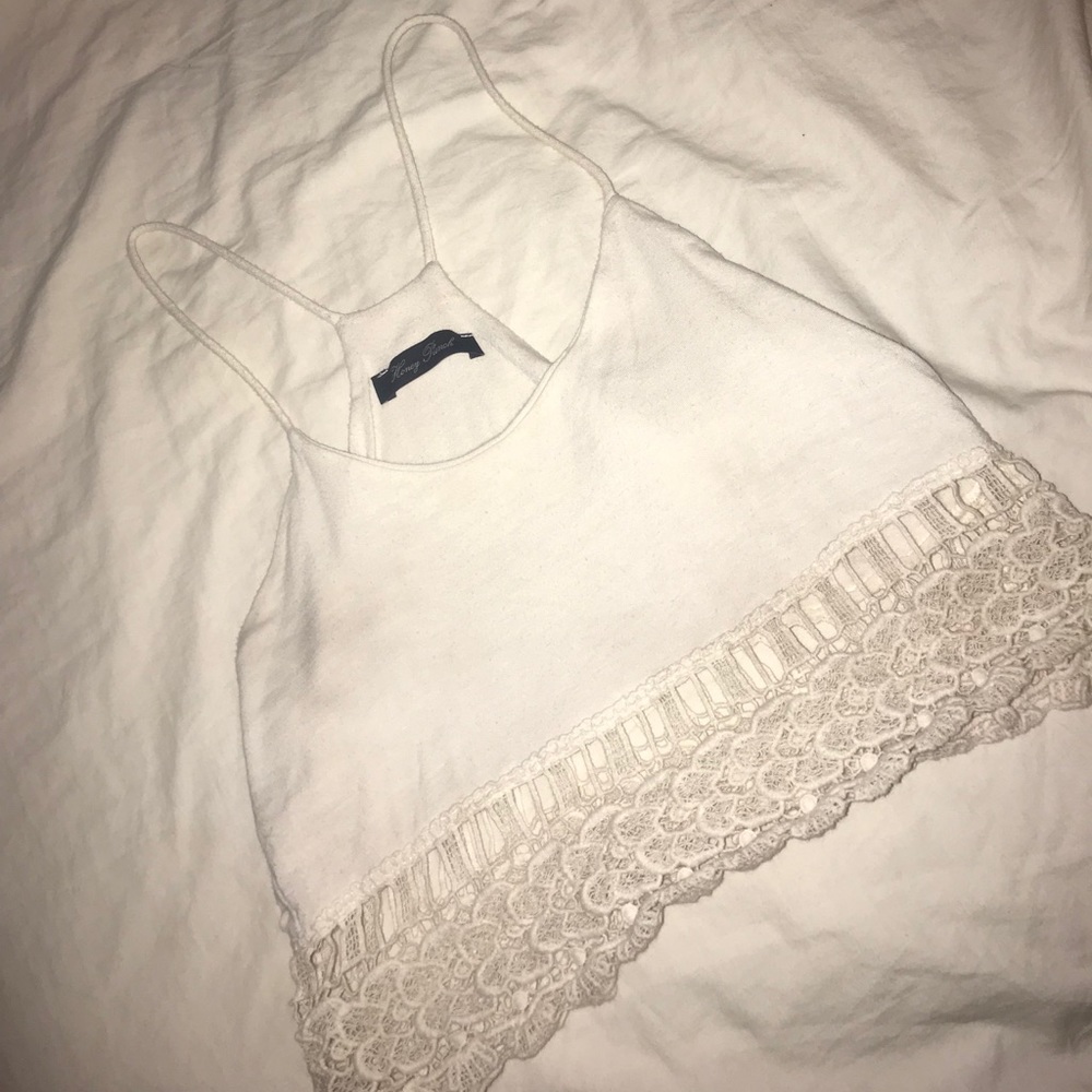 White crop top