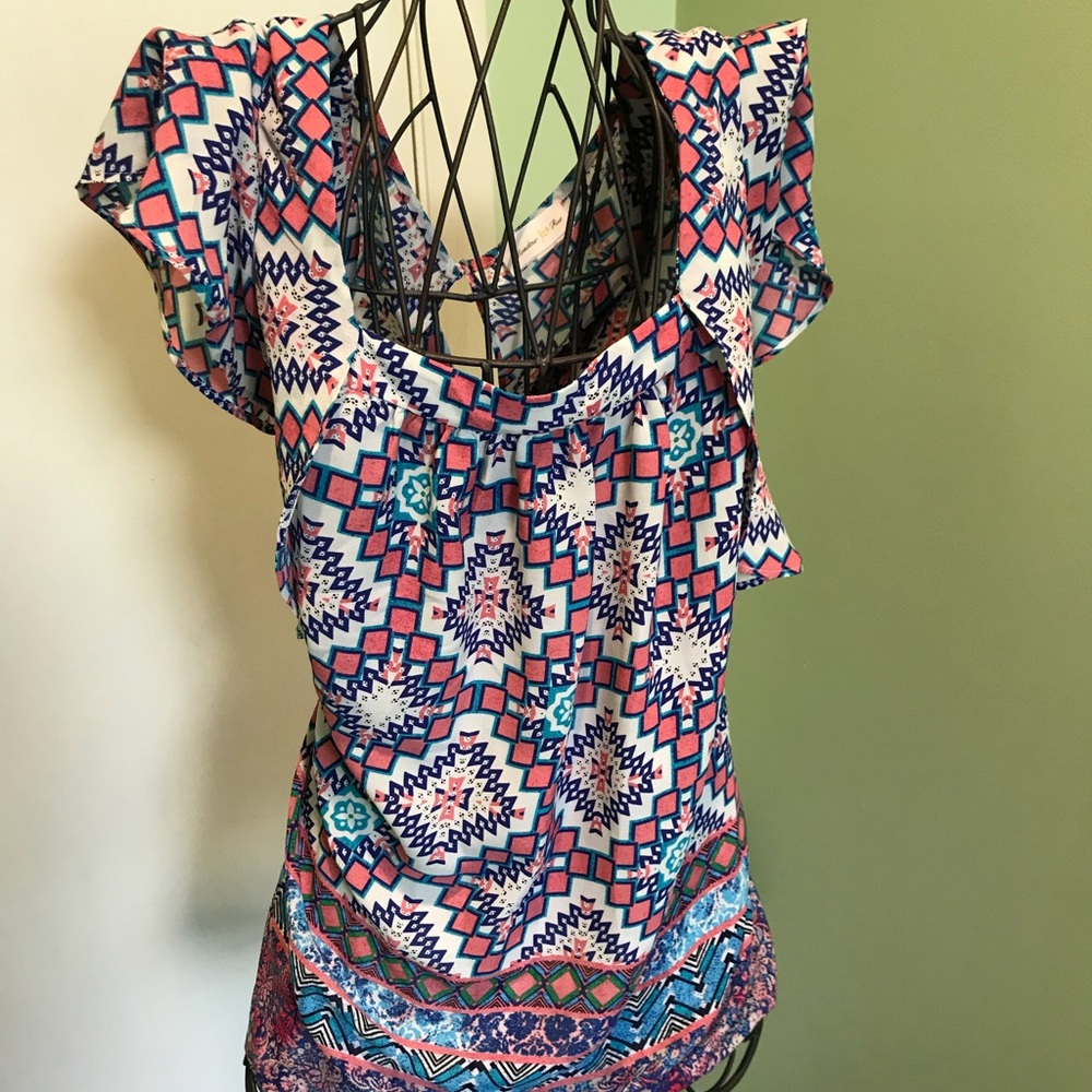 Colorful Blouse Top - Size 10