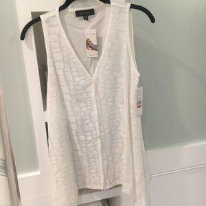 Sequined white blouse